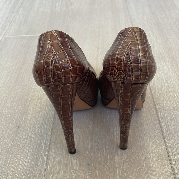 Casadei croc embossed platform high heels - Picture 2 of 9